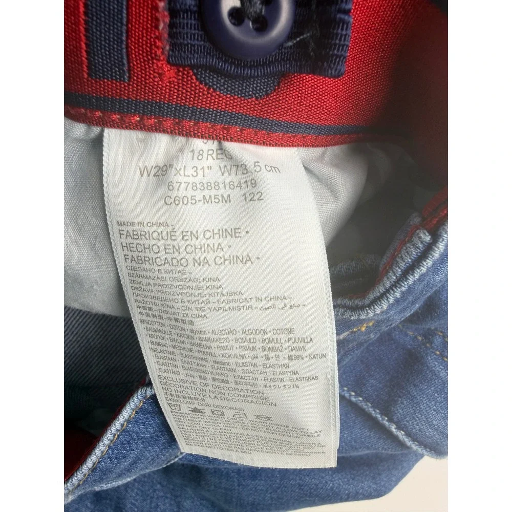 Levis 514 Straight Fit Jeans Blue Denim Boys 18 Reg W29 L31 677838816419
